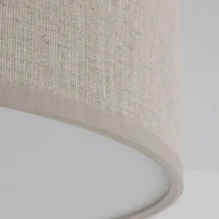 Sklep Kaja Okrągły plafon z lnianym abażurem TK 10199 NICOLA | Kaja Oświetlenie