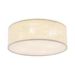 Sklep Kaja Okrągły plafon z lnianym abażurem TK 10199 NICOLA | Kaja Oświetlenie