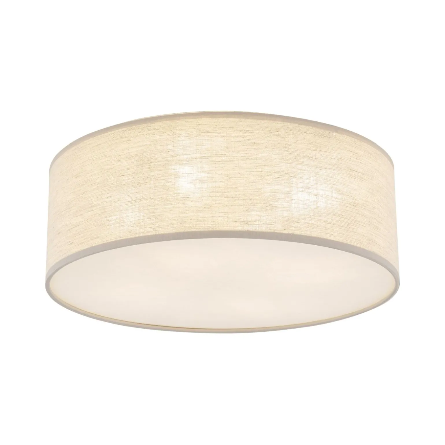Sklep Kaja Okrągły plafon z lnianym abażurem TK 10199 NICOLA | Kaja Oświetlenie