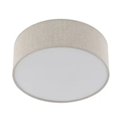 Sklep Kaja Okrągły plafon z lnianym abażurem TK 10199 NICOLA | Kaja Oświetlenie