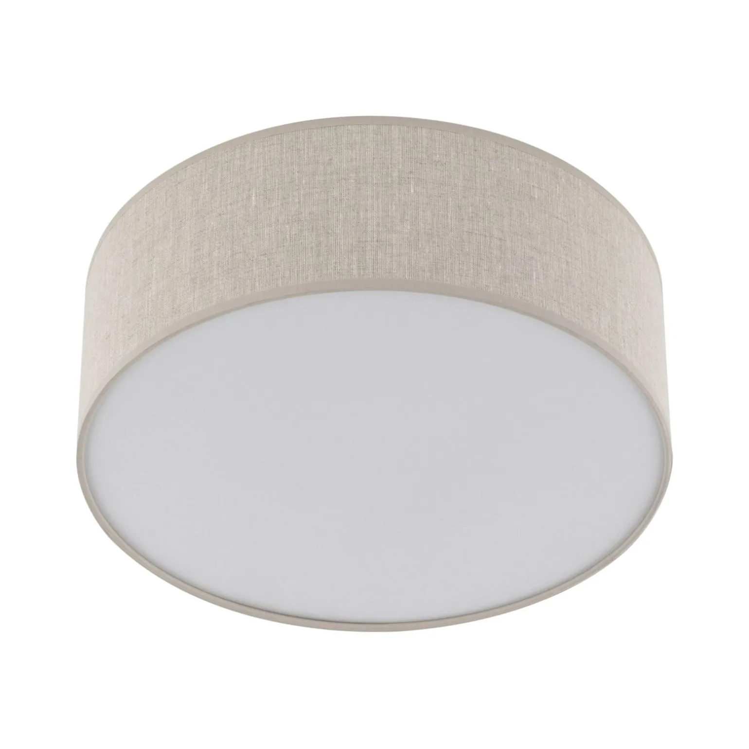 Sklep Kaja Okrągły plafon z lnianym abażurem TK 10199 NICOLA | Kaja Oświetlenie