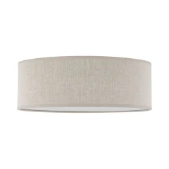 Sklep Kaja Okrągły plafon z lnianym abażurem TK 10199 NICOLA | Kaja Oświetlenie