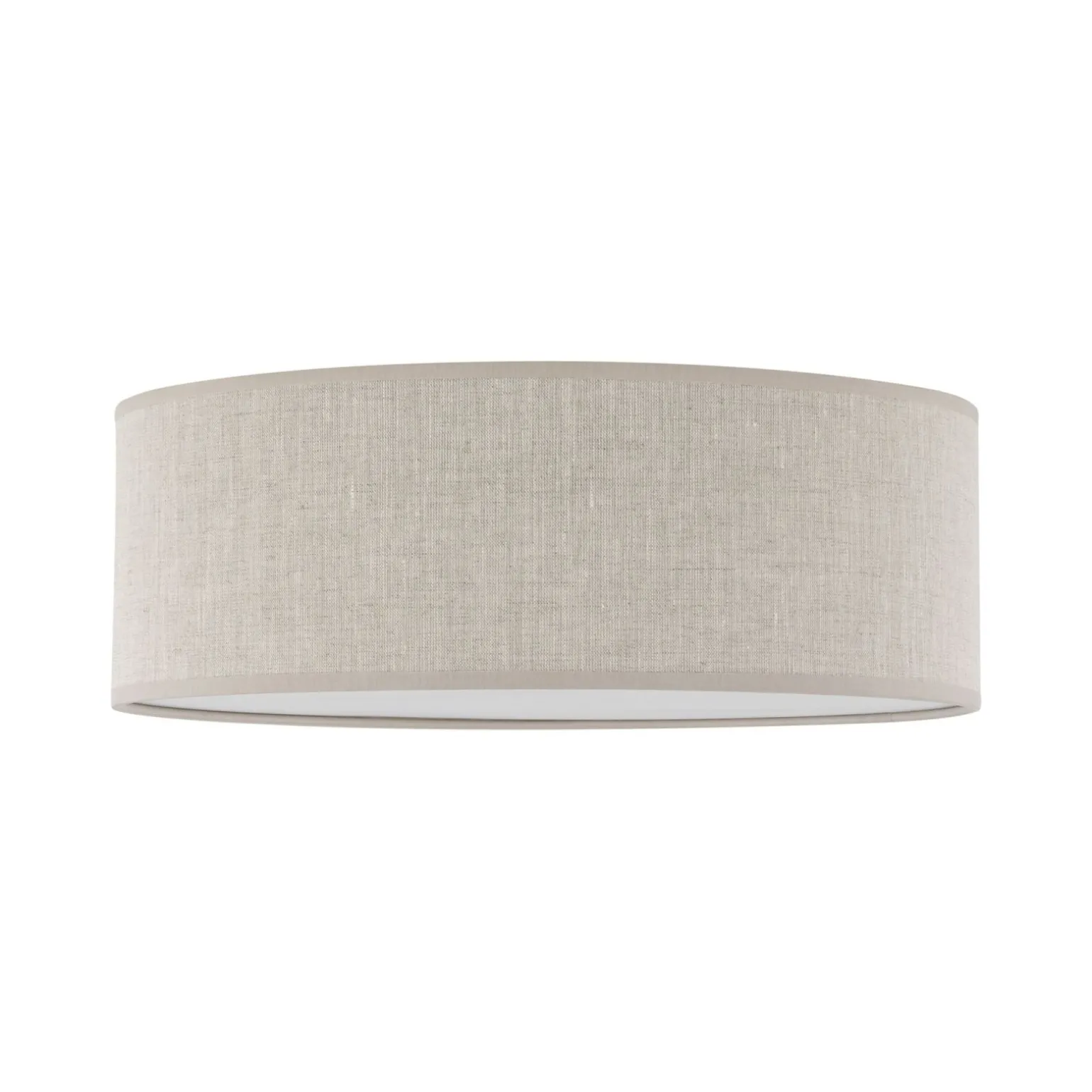 Sklep Kaja Okrągły plafon z lnianym abażurem TK 10199 NICOLA | Kaja Oświetlenie
