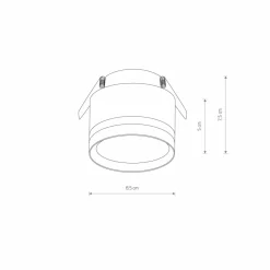 Sklep Kaja Okrągły spot mocowany podtynkowo, gwint GX53 10489 MURTER | Kaja