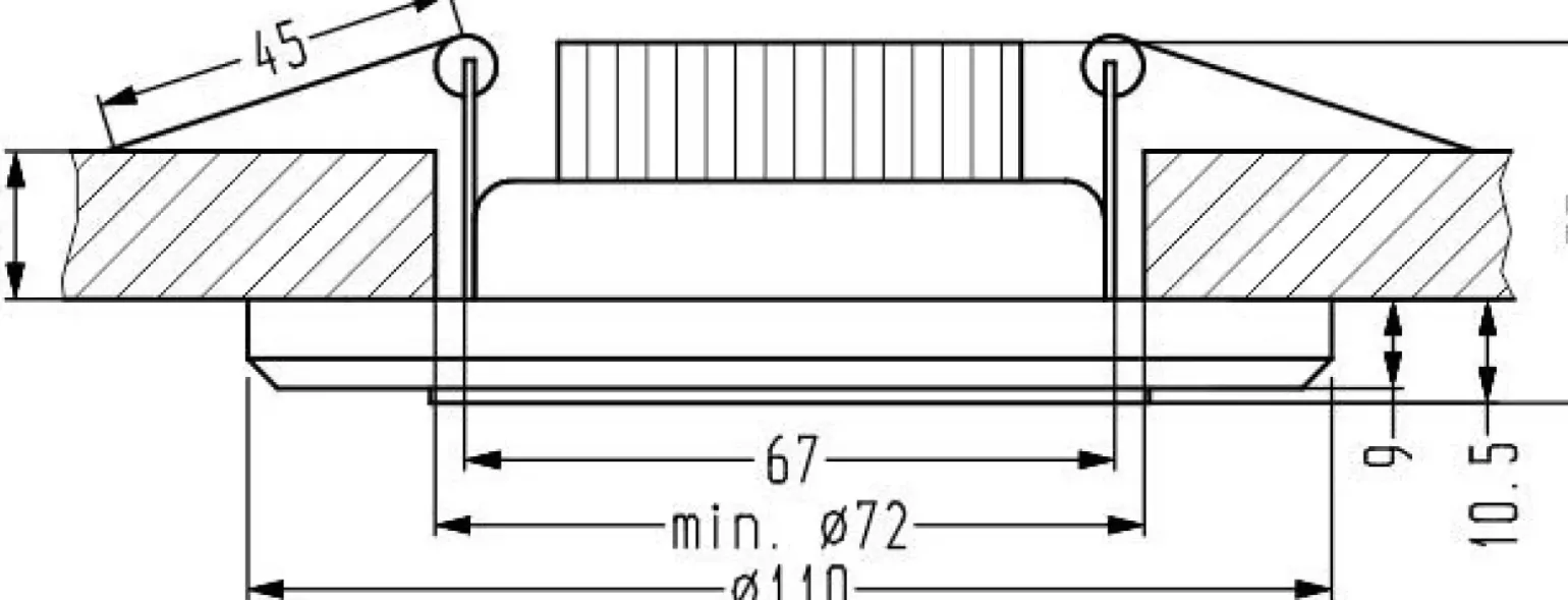 Sklep Kaja Oprawa podtynkowa, białe oświetlenie LED 2263908 z serii RING | Kaja Oświetlenie