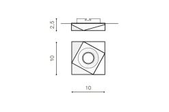 Sklep Kaja Oprawa podtynkowa czarna oczko stropowe AZ4173 LORENZO | Kaja