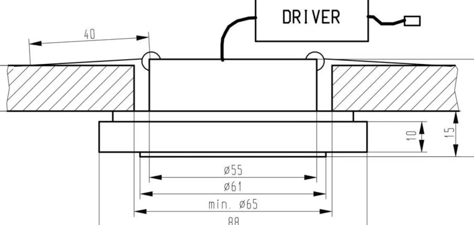 Sklep Kaja Oprawa podtynkowa idealna do podwieszanych sufitów 2227474 | Kaja Oświetlenie