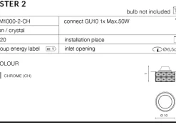 Sklep Kaja Oprawa podtynkowa kryształowe oczko AZ4176 ESTER | Kaja Oświetlenie