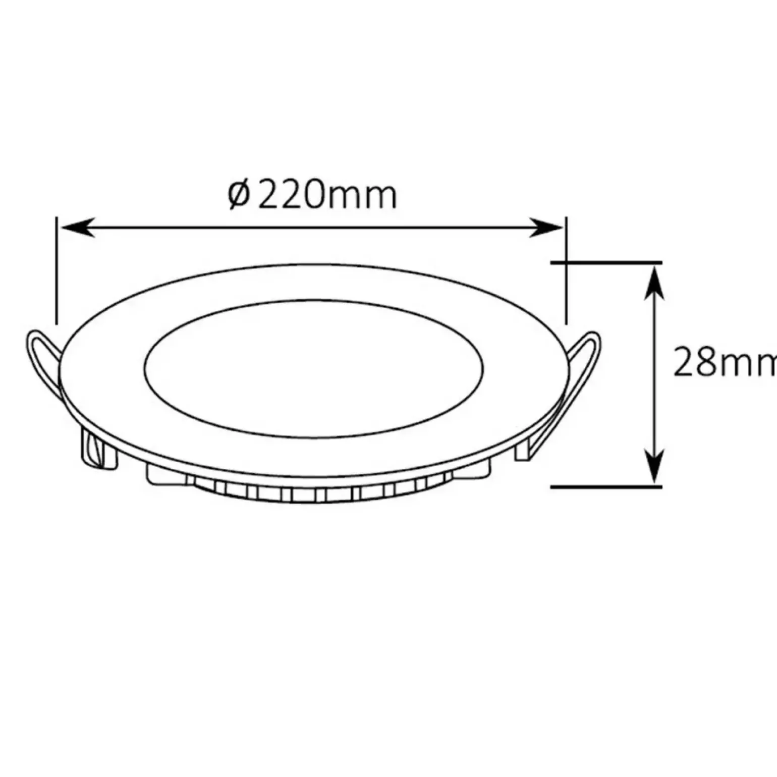 Sklep Kaja Oprawa podtynkowa LED ⌀22cm 4000K HB10006 SKIATHOS | Kaja Oświetlenie
