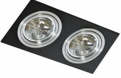 Sklep Kaja Oprawa podtynkowa oczko na dwie żarówki QR111 AZ0772 SIRO | Kaja