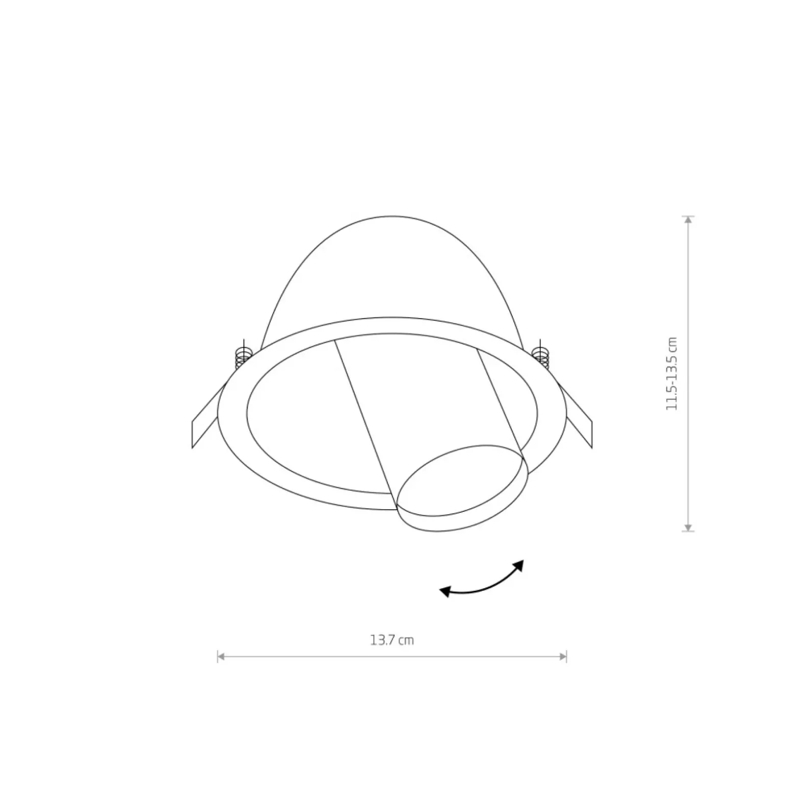 Sklep Kaja Oprawa podtynkowa z regulowanym reflektorem 9378 | Kaja Oświetlenie