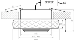 Sklep Kaja Oprawa podtynkowa ze szklanymi elementami 2228938 | Kaja Oświetlenie