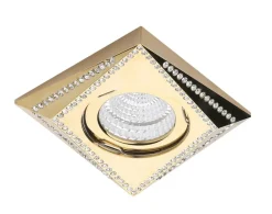 Sklep Kaja Oprawa podtynkowa złote oczko z kryształkami AZ1464 MIRA | Kaja