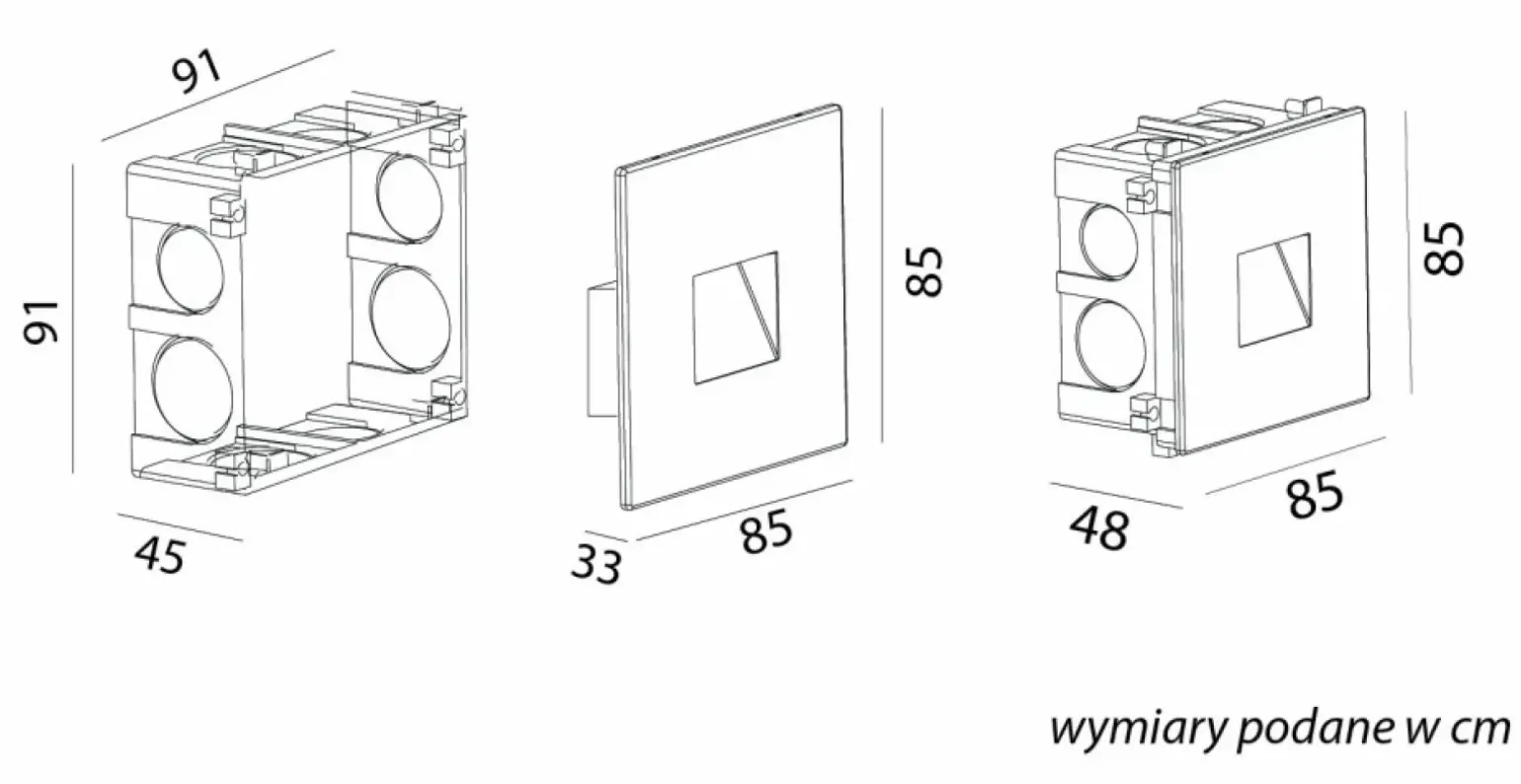Sklep Kaja Oprawa podtynowa, idealna do oświetlenia schodów MR05 z serii MUR | Kaja Oświetl