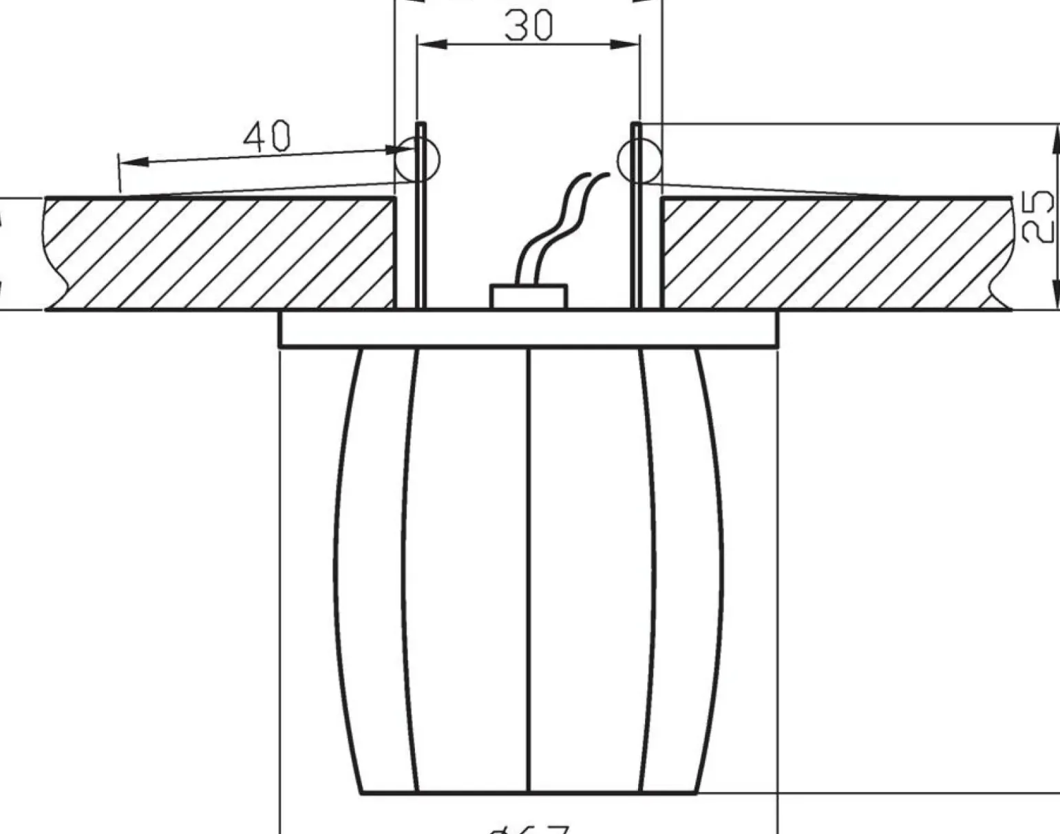 Sklep Kaja Oprawa stropowa, podtynkowa, na żarówkę G4 2286405 | Kaja Oświetlenie