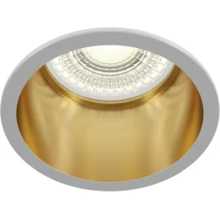 Sklep Kaja Oprawa wpuszczana biało-złoty okrąg DL049-01WG REIF | Kaja Oświetlenie