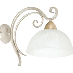 Sklep Kaja Ozdobna, kremowa lampa ścienna z kloszem LX 5969 AURORA | Kaja