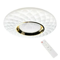 Sklep Kaja Ozdobna lampa sufitowa, plafon z pilotem ML7908 z serii TOKYO | Kaja Oświetlenie