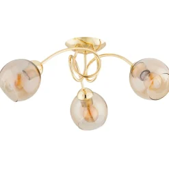 Clearance Ozdobna lampa sufitowa ze złotą konstrukcją AL 62412 z serii TEVI Żyrandole Nowoczesne