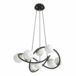 New Ozdobna lampa wisząca w stylu molekuł MD4922-8-EBGN NISYRO | Kaja Żyrandole Nowoczesne