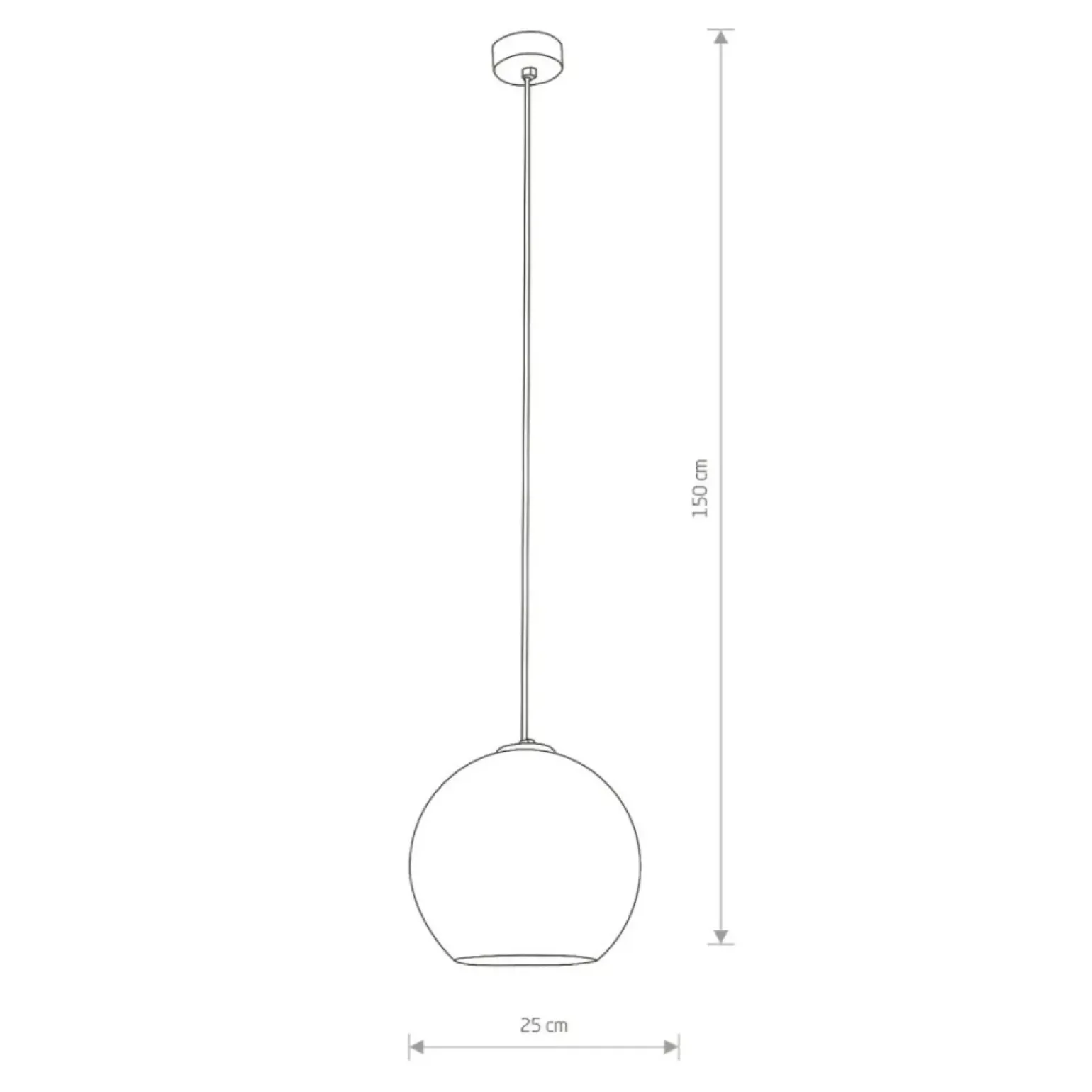 Store Ozdobna lampa wisząca z m kloszem 9060 | Kaja Oświetlenie Żyrandole Nowoczesne