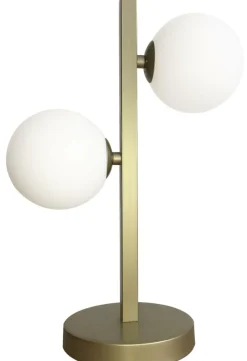 Sklep Kaja Ozdobna lampka stołowa w kolorze złotym 42-73433 z serii KAMA | Kaja