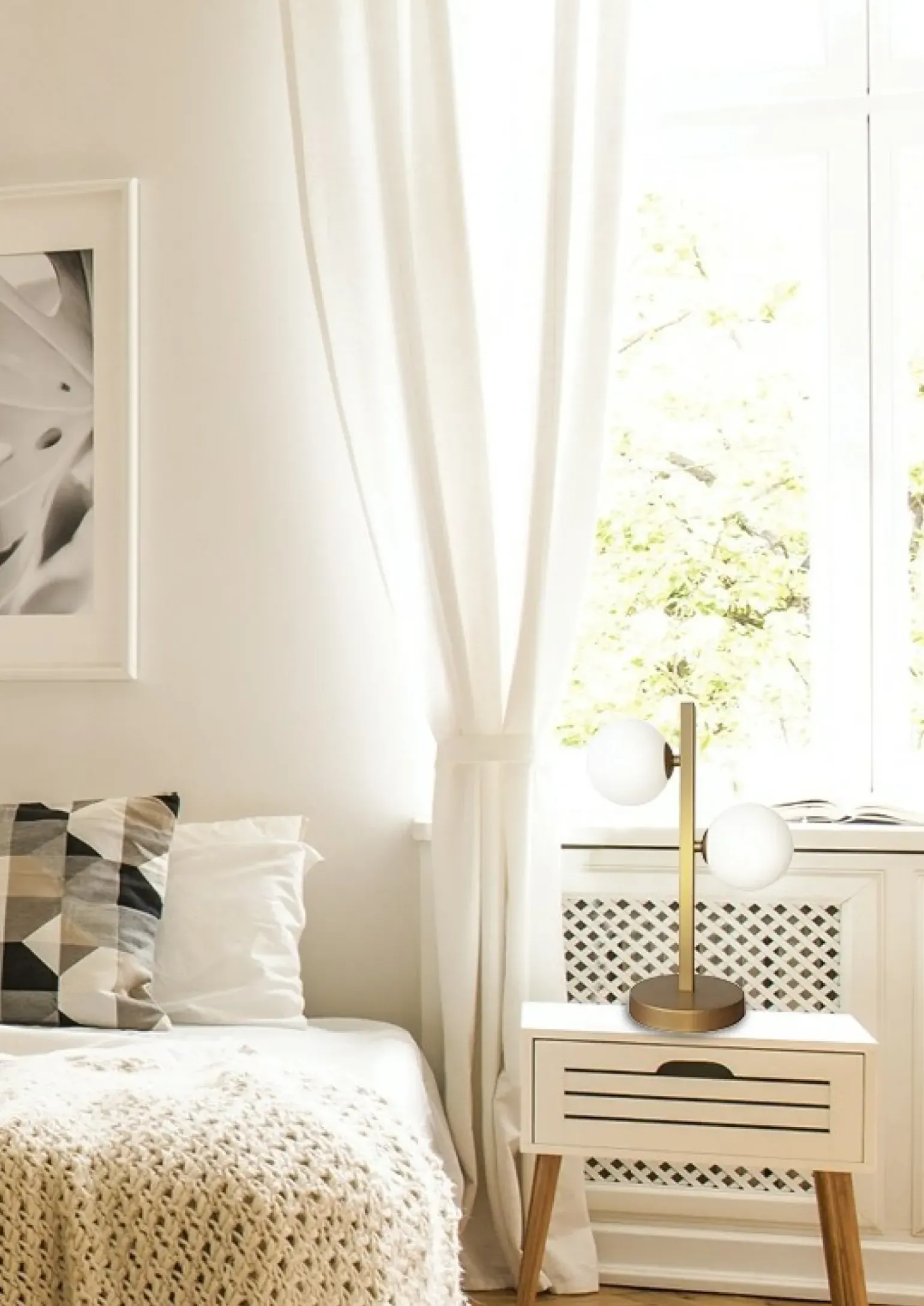 Sklep Kaja Ozdobna lampka stołowa w kolorze złotym 42-73433 z serii KAMA | Kaja