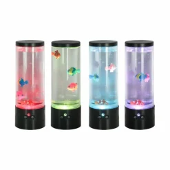 Sklep Kaja Ozdobna lampka stołowa z rybkami ZM 87946 AQUA | Kaja Oświetlenie