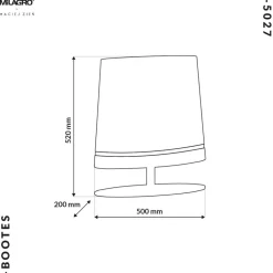 Sklep Kaja Ozdobna, mosiężna lampka w stylu glamour MZ5027 BOOTES | Kaja