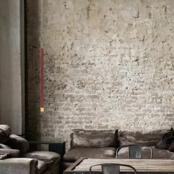 Fashion Ozdobna, punktowa lampa wisząca tuba LP-894/1P RED LUNGO | Kaja Żyrandole Nowoczesne