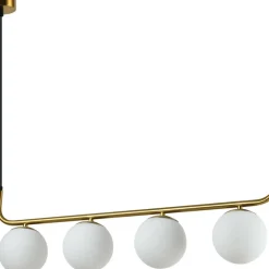 Fashion Ozdobna, złota lampa wisząca nad stół LP-005/4L GD ALISA | Kaja Żyrandole Nowoczesne