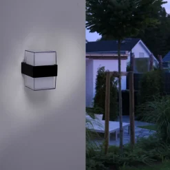 Sklep Kaja Ozdobny kinkiet ogrodowy LED, góra-dół 9480-13 z serii CARA | Kaja