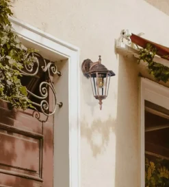 Sklep Kaja Ozdobny kinkiet zewnętrzny K-5009A DOWN CZ/ZŁ STANDARD | Kaja