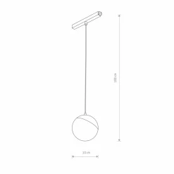 Sklep Kaja Ozdobny zwis do szyny magnetycznej 1F 10153 LVM LID LED | Kaja
