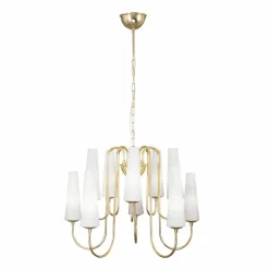 Outlet Pałacowy, złoty żyrandol w stylu glamour ZM 1129 z serii MAGNUM | Kaja Żyrandole Nowoczesne