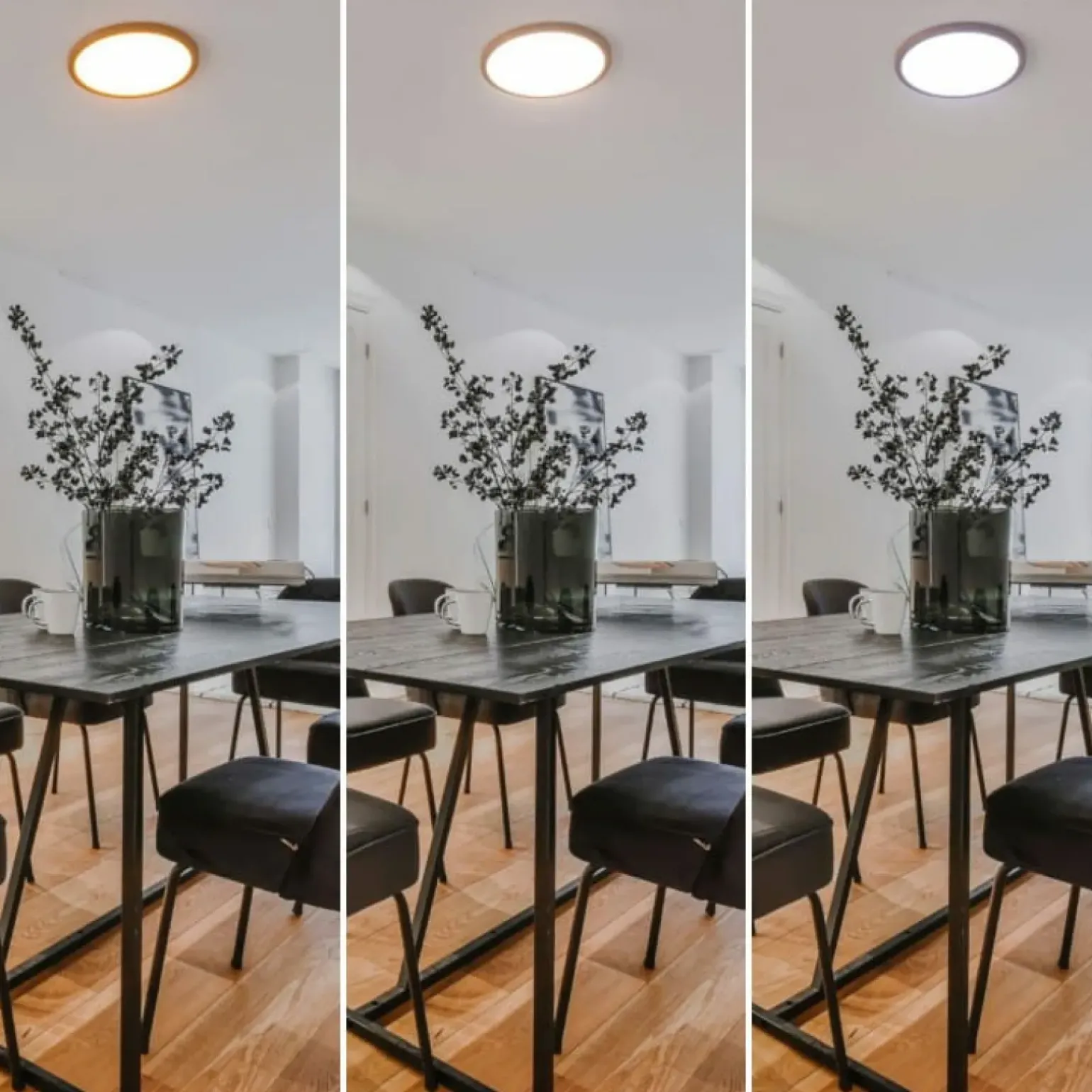 Sklep Kaja Płaska, drewniana lampa LED, koło 30cm ABR-PLO-OCED-24W MAZE | Kaja