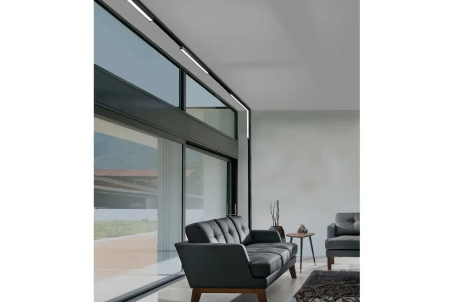 Sklep Kaja Płaska lampa LED do szyby 1-fazowej magnetycznej AZ4609 SAGA | Kaja