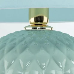 Sklep Kaja Pastelowa, zielona lampka z miętowym abażurem TK 5903 SANTANA | Kaja
