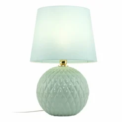 Sklep Kaja Pastelowa, zielona lampka z miętowym abażurem TK 5903 SANTANA | Kaja