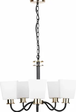 Discount Pięcioramienna lampa wisząca, do salonu 35-74249 z serii SCHUBERT Żyrandole Nowoczesne