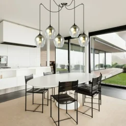 Sale Pięcioramienna lampa wisząca typu pająk 757/5 LEVEL | Kaja Oświetlenie Żyrandole Nowoczesne