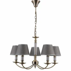 Best Pięcioramienny żyrandol antyczny brąz PND-43272-5 ZANOBI | Kaja Żyrandole Nowoczesne