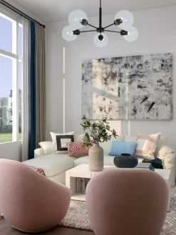 Best Pięcioramienny żyrandol do salonu K-4857 LAMBERT | Kaja Oświetlenie Żyrandole Nowoczesne