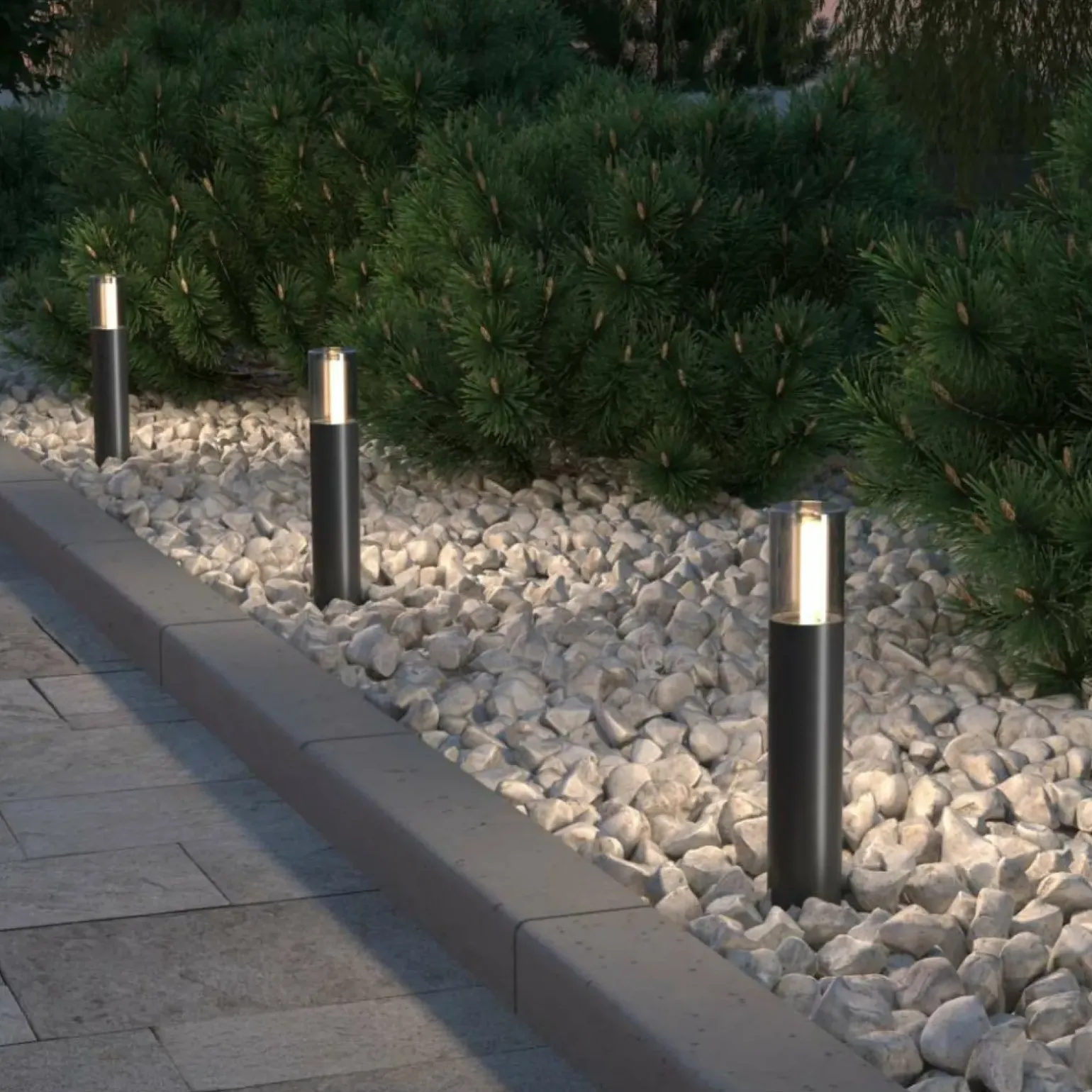 Sklep Kaja Pionowa lampa ogrodowa, mocowana w podłożu O437FL-01GF1 z serii GLIDE