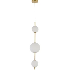 Clearance Pionowa, złota lampa wisząca, zmienna barwa LP-002/3V DORADO | Kaja Żyrandole Nowoczesne