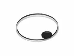 Sklep Kaja Plafon, czarne koło LED do salonu ⌀120cm z pilotem AZ5345 HALO | Kaja