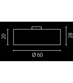Sklep Kaja Plafon do salonu, metaliczny abażur ⌀60 67551 NODO | Kaja Oświetlenie