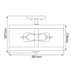 Sklep Kaja Plafon, lampa sufitowa, do korytarza FE-HARROW-SF z serii HARROW