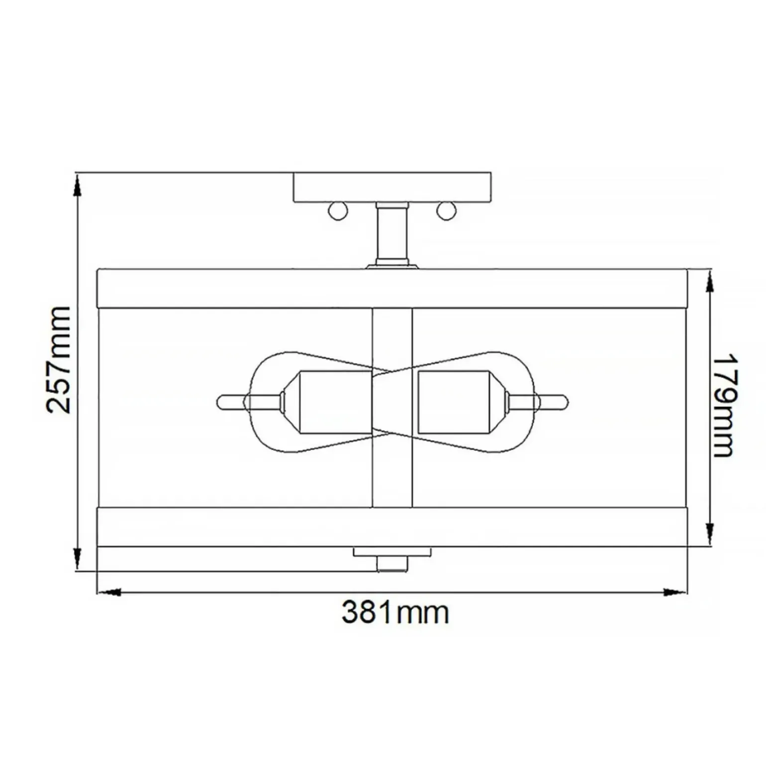 Sklep Kaja Plafon, lampa sufitowa, do korytarza FE-HARROW-SF z serii HARROW