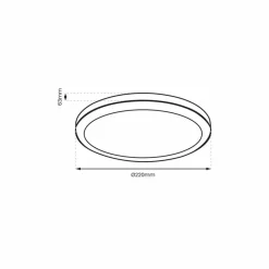 Sklep Kaja Plafon LED do łazienki, neutralne światło ⌀22cm EKP0471 VERA | Kaja